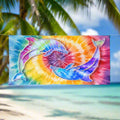 Tie-Dye Dolphin 🐬 Beach Towel ⛱️