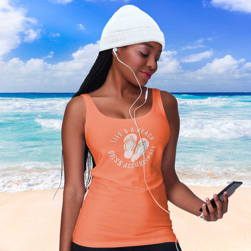 Life's A Beach 🌴 Garment-Dyed Beach Vibes Tank Top