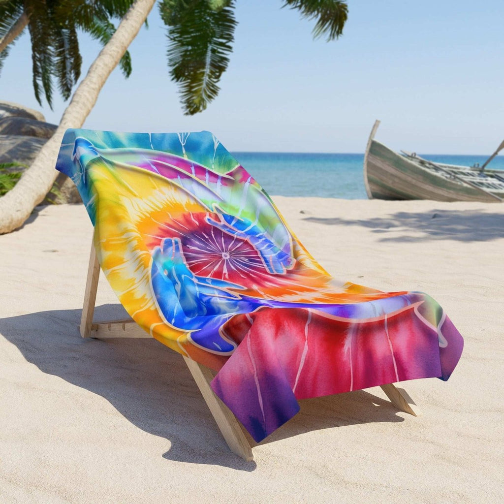 Tie-Dye Dolphin 🐬 Beach Towel ⛱️