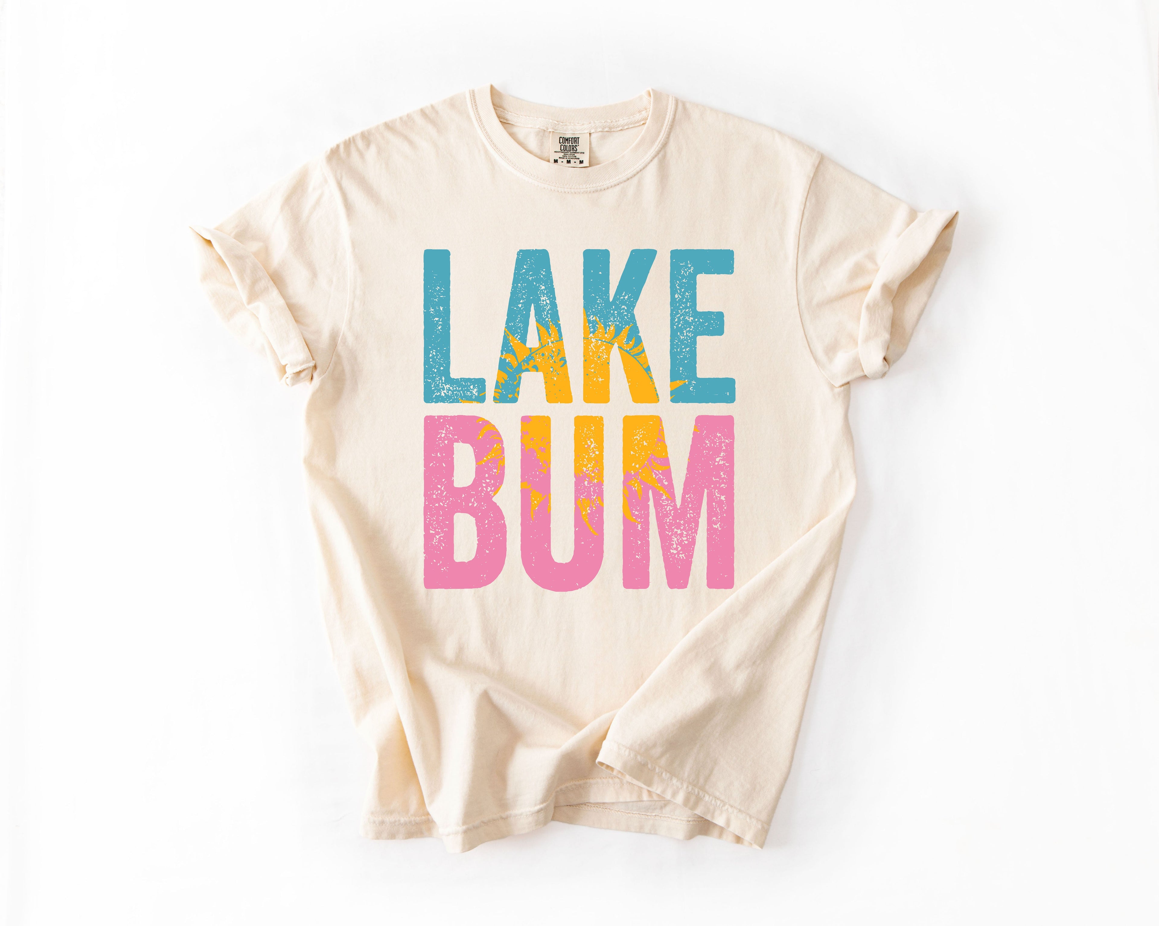 Lake Bum, Boat, Lake Life, Camping, Outdoor, Nature, Travel, Comfort Colors T-Shirt