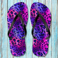 Leopard Spot Flip Flops 🌴 Fun Beach Sandals