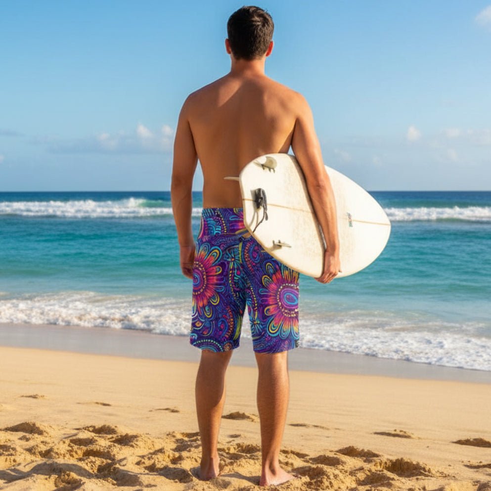 Men's Tribal Print Board Shorts