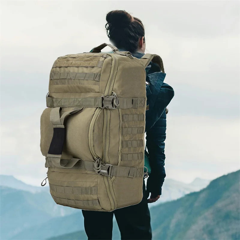 3-Way Molle Tactical Backpack Duffel Bag 30L 45L 80L for Hiking Camping Travel