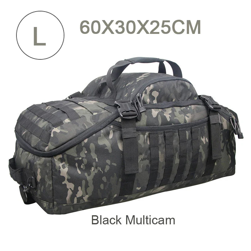 3-Way Molle Tactical Backpack Duffel Bag 30L 45L 80L for Hiking Camping Travel