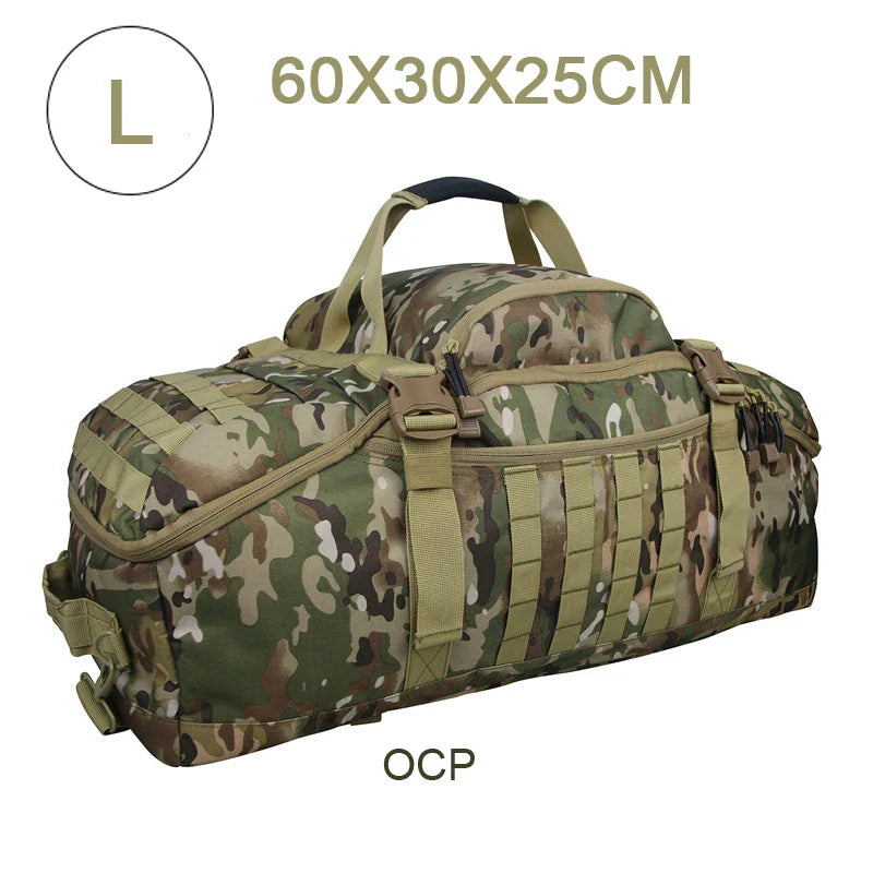 3-Way Molle Tactical Backpack Duffel Bag 30L 45L 80L for Hiking Camping Travel