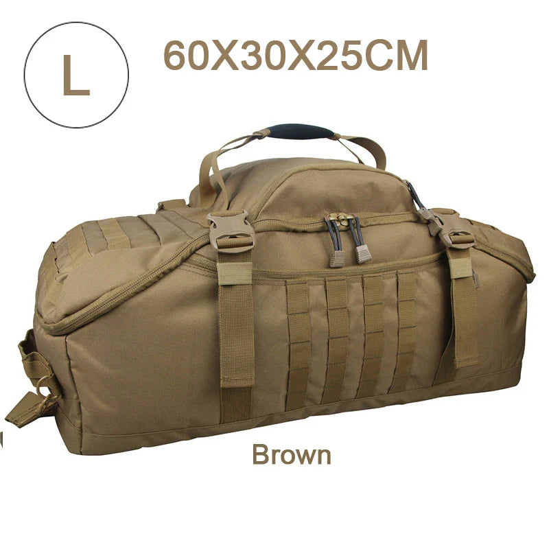3-Way Molle Tactical Backpack Duffel Bag 30L 45L 80L for Hiking Camping Travel