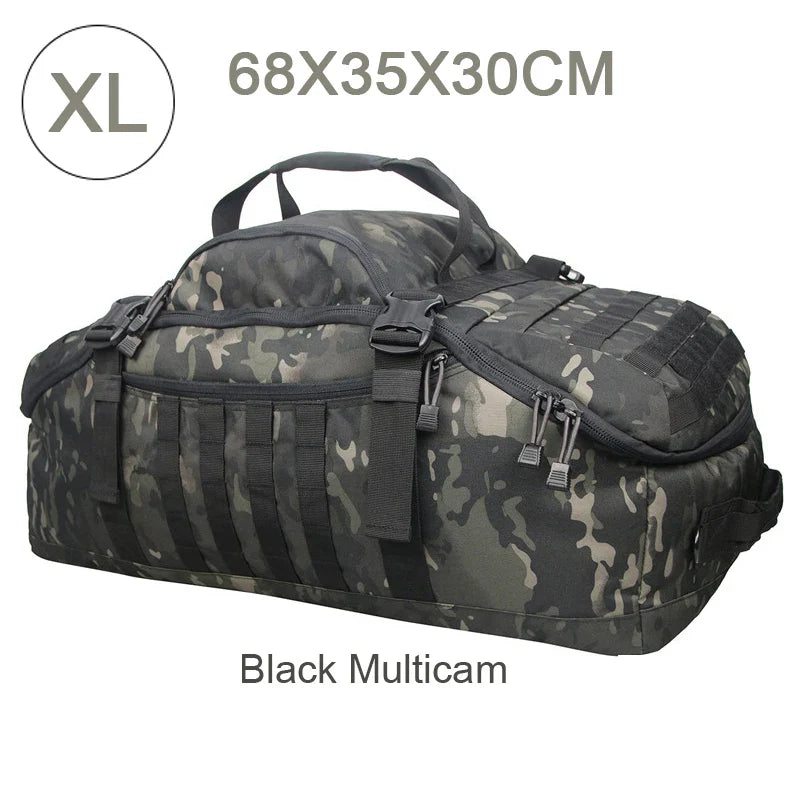 3-Way Molle Tactical Backpack Duffel Bag 30L 45L 80L for Hiking Camping Travel