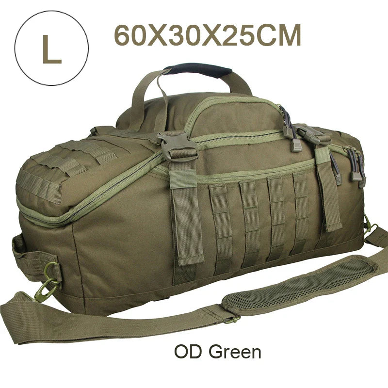 3-Way Molle Tactical Backpack Duffel Bag 30L 45L 80L for Hiking Camping Travel