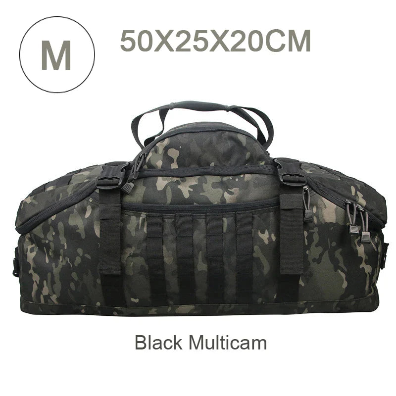 3-Way Molle Tactical Backpack Duffel Bag 30L 45L 80L for Hiking Camping Travel