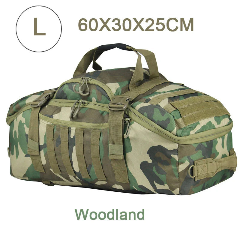 3-Way Molle Tactical Backpack Duffel Bag 30L 45L 80L for Hiking Camping Travel