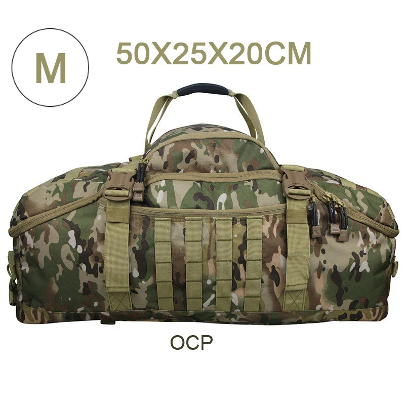 3-Way Molle Tactical Backpack Duffel Bag 30L 45L 80L for Hiking Camping Travel