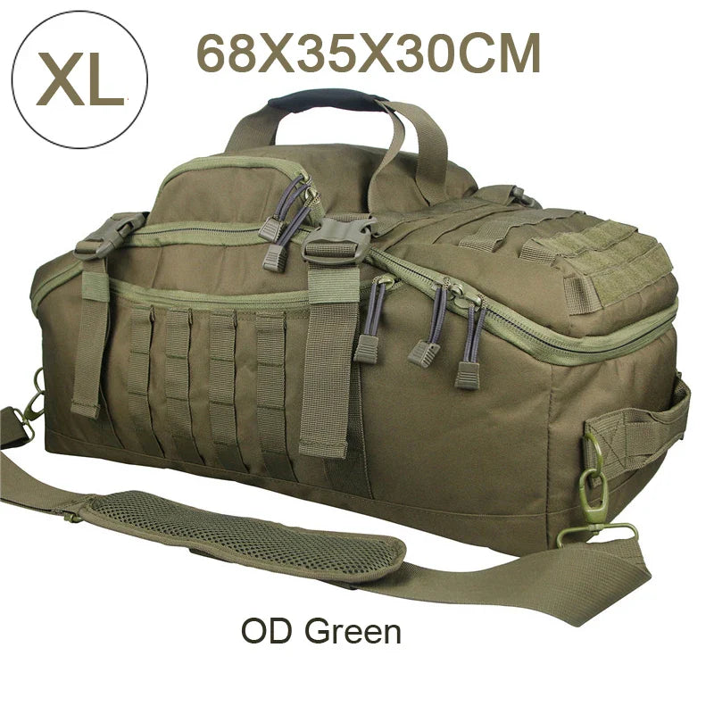 3-Way Molle Tactical Backpack Duffel Bag 30L 45L 80L for Hiking Camping Travel