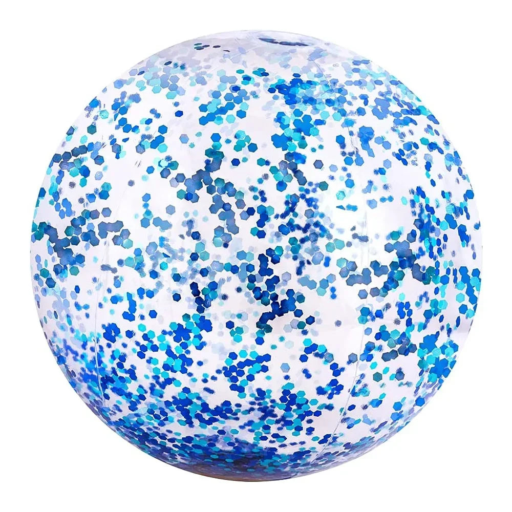 40/60cm Inflatable Glitter Beach Ball  Perfect for Summer Pool Parties!