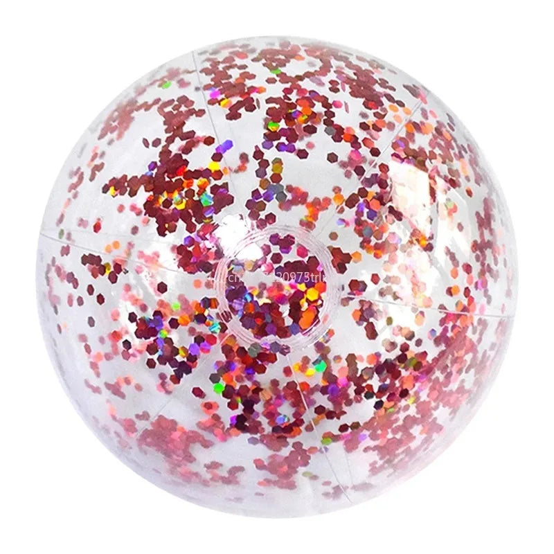 40/60cm Inflatable Glitter Beach Ball  Perfect for Summer Pool Parties!
