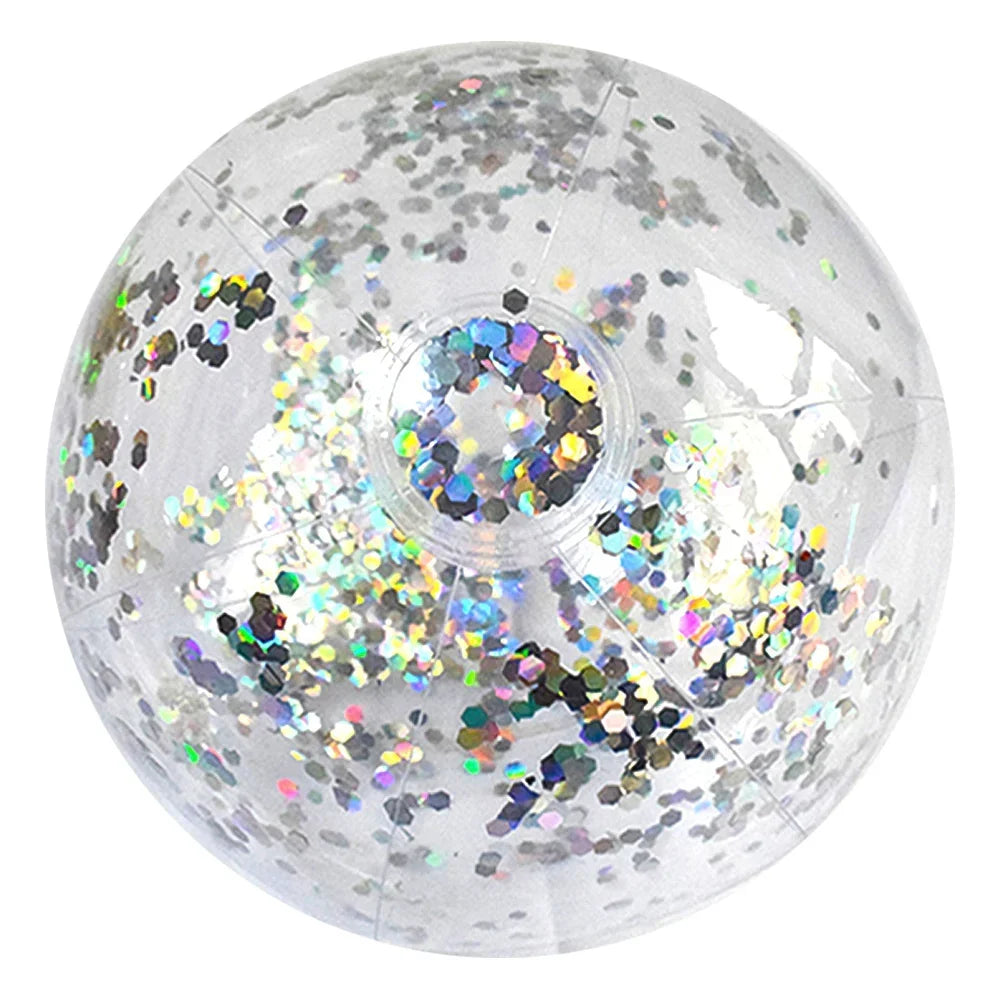 40/60cm Inflatable Glitter Beach Ball  Perfect for Summer Pool Parties!