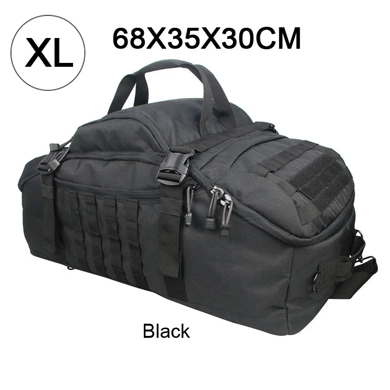 3-Way Molle Tactical Backpack Duffel Bag 30L 45L 80L for Hiking Camping Travel