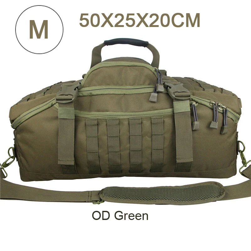 3-Way Molle Tactical Backpack Duffel Bag 30L 45L 80L for Hiking Camping Travel
