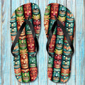 Tiki Beach Flip Flops 🌴 Hawaiian Style Beach Sandals