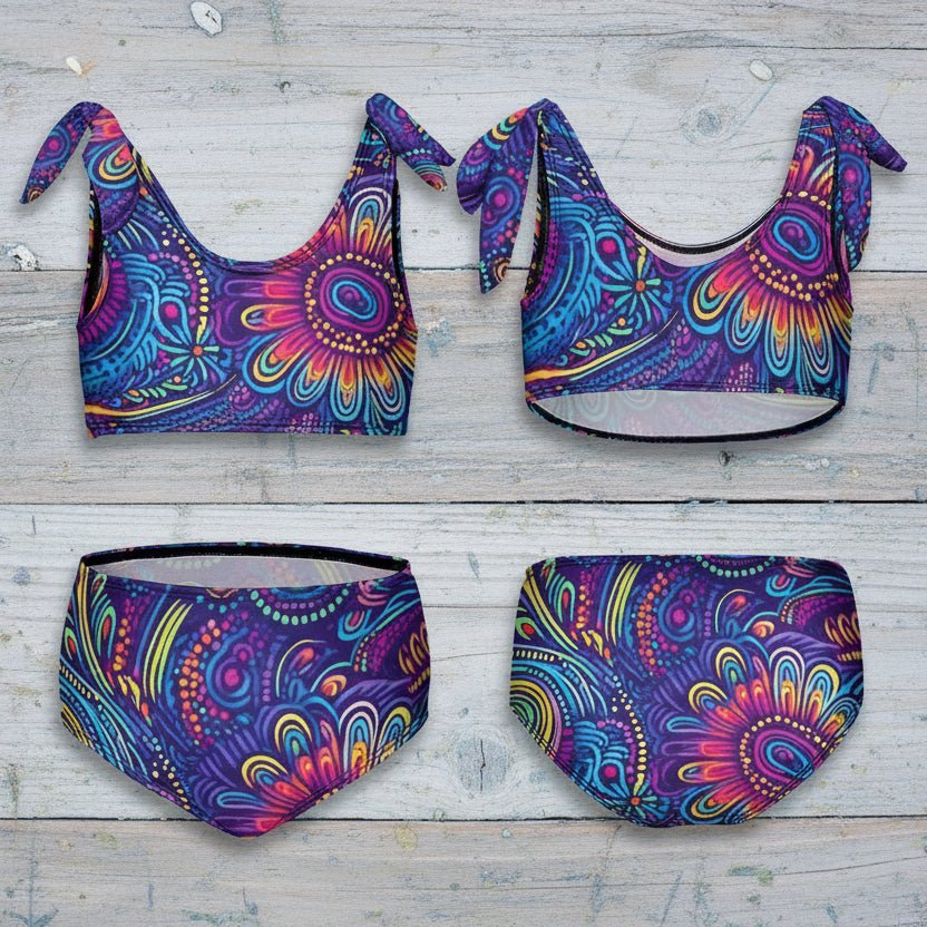 Kids Tribal Two Piece Swimsuit