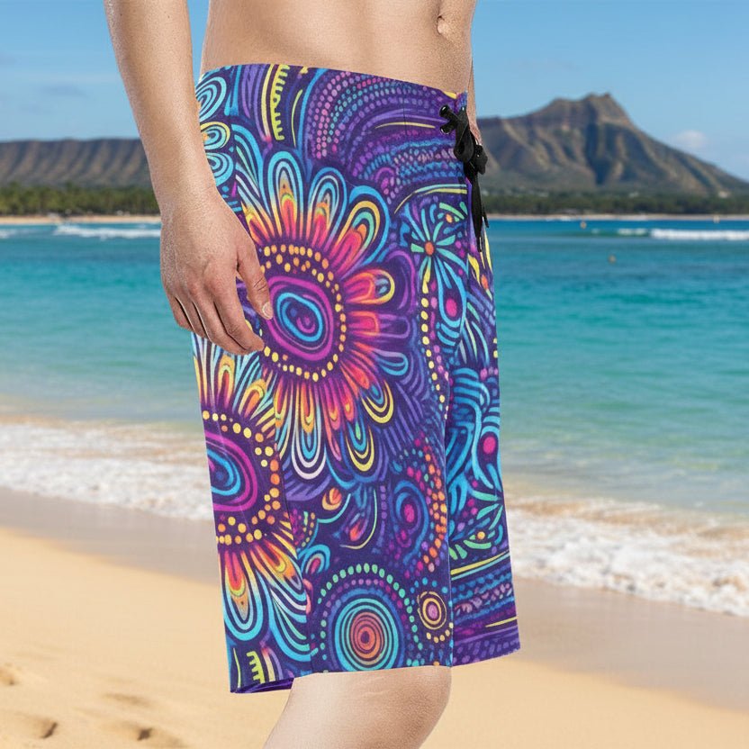 Men's Tribal Print Board Shorts