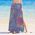 Tiki-Island-Tribal Women's Long Knot Side Cover Up