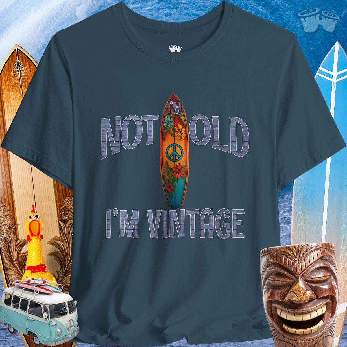Vintage I Surf Shop | Surfboard T-Shirt 🤙