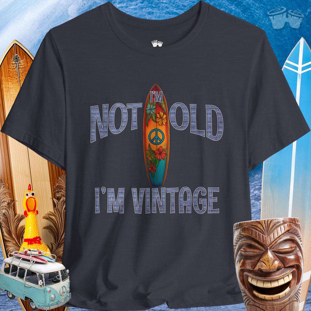 Vintage I Surf Shop | Surfboard T-Shirt 🤙