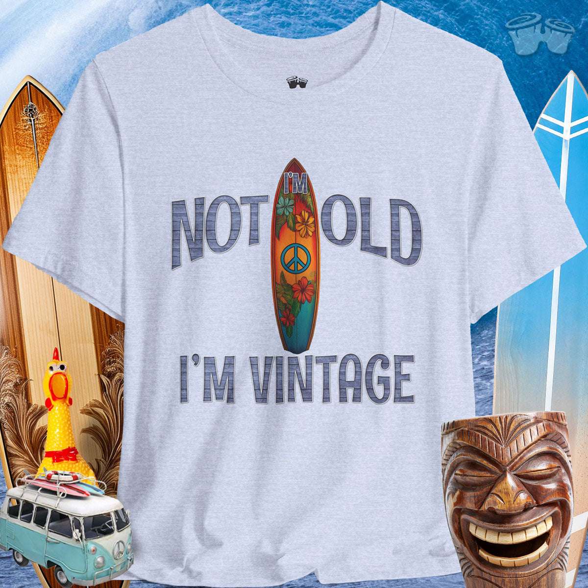 Vintage I Surf Shop | Surfboard T-Shirt 🤙