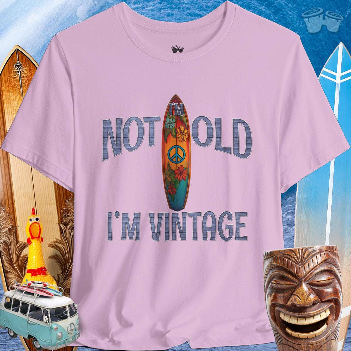 Vintage I Surf Shop | Surfboard T-Shirt 🤙