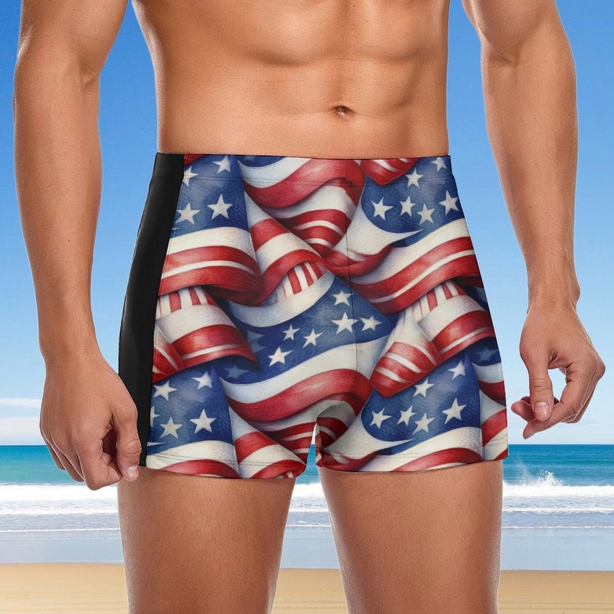 Mens Americana Bathing Shorts 🇺🇸  High Performance swimwear