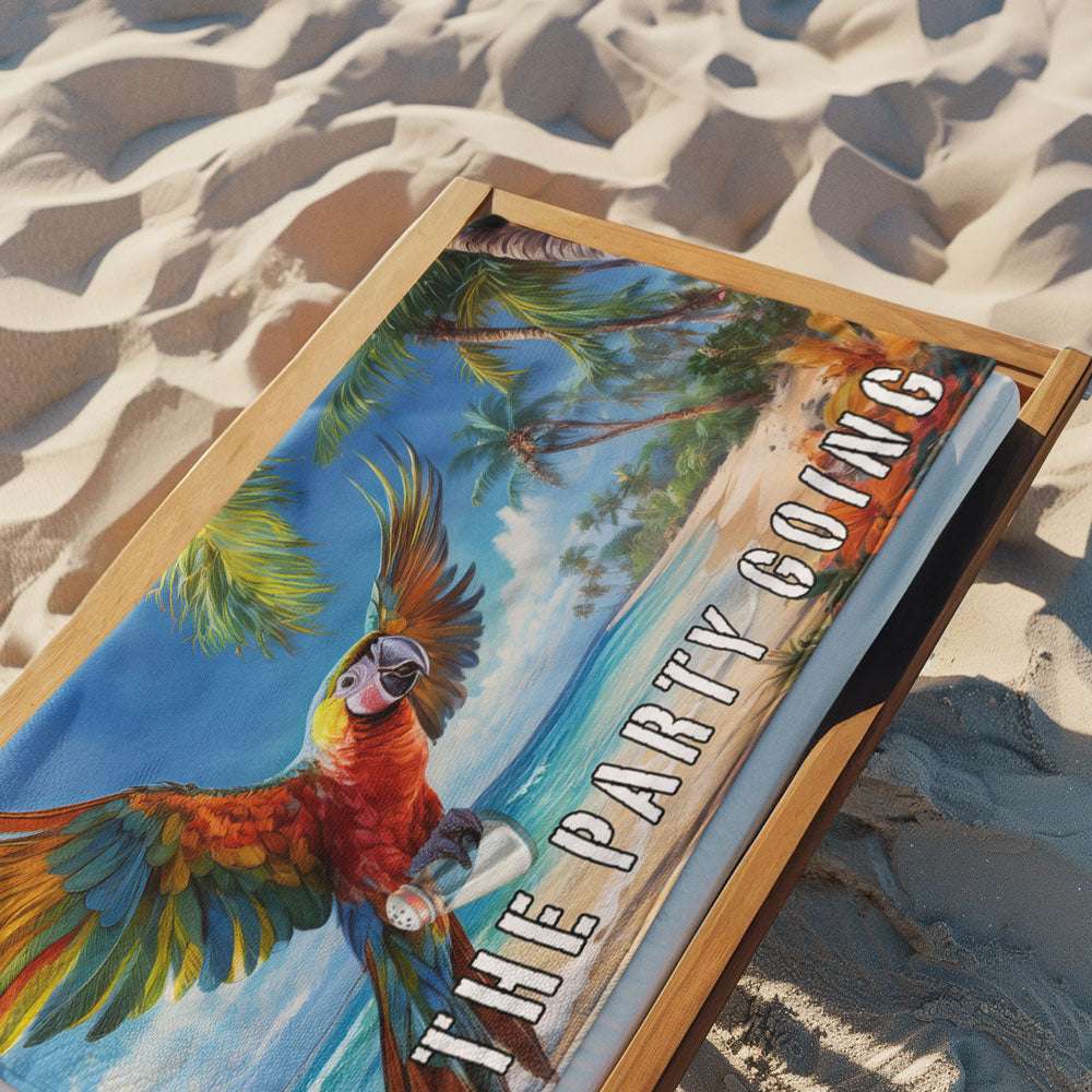 ParrotHead Beach Towel 🌴 Jimmy's Lost Shaker of Salt 🧂