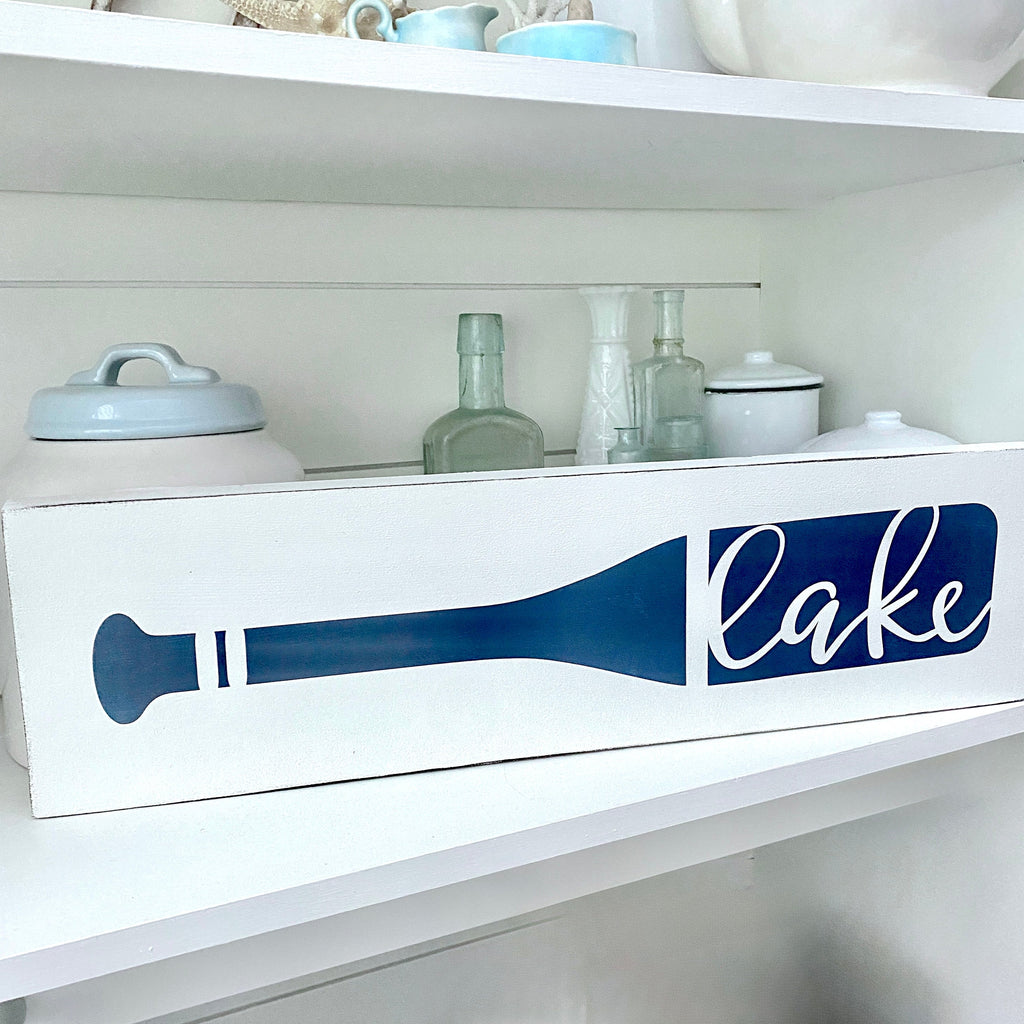 Lake Boat Oar Sign