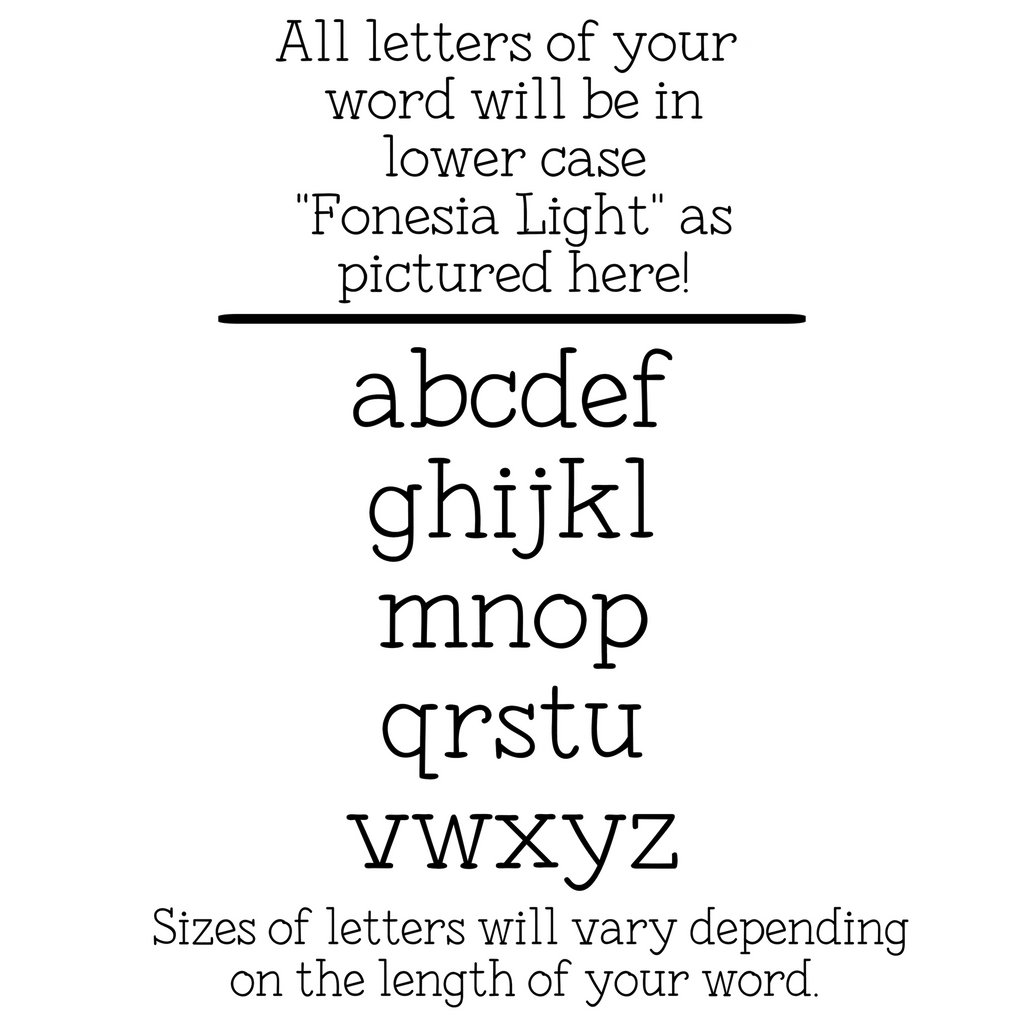 CUSTOM- Small Quote or Word Sign