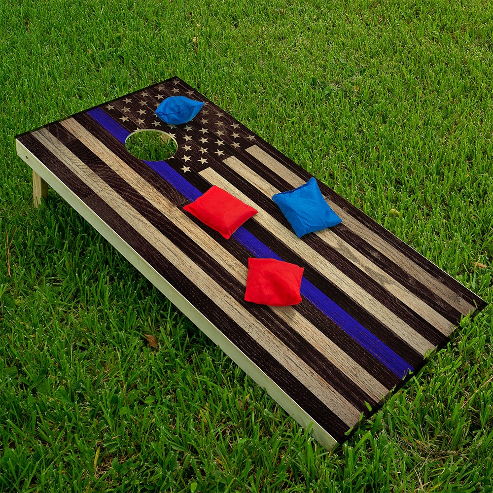 Police Support - Cornhole Board Wrap - Set of 2