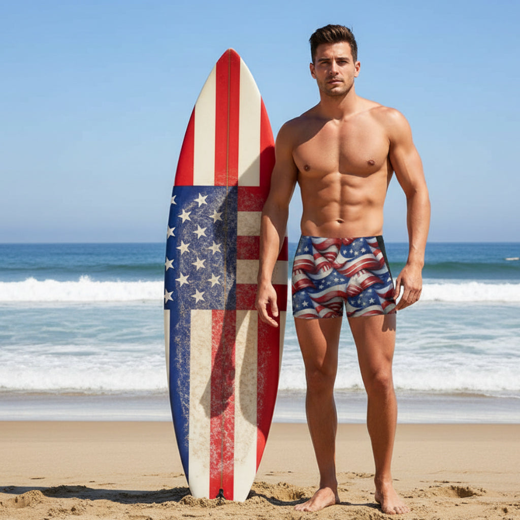 Mens Americana Bathing Shorts 🇺🇸  High Performance swimwear