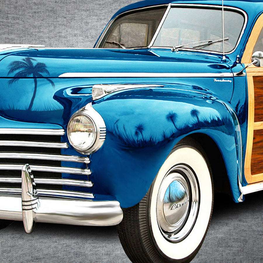 Vintage Woody Wagon Cruiser 🌴 Beach Towel